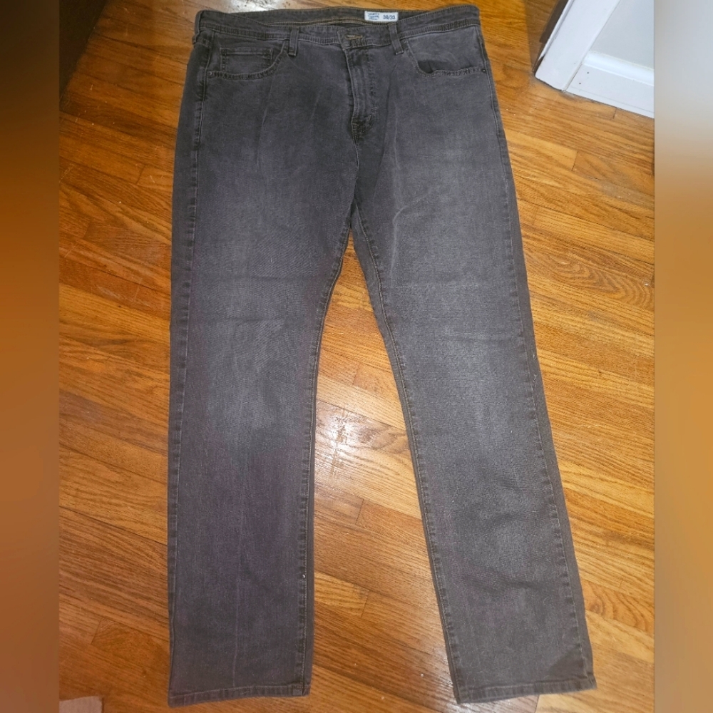 Cremieux Premium Denim Straight leg Jeans 👖 size 38/32 dark brown/gray color
